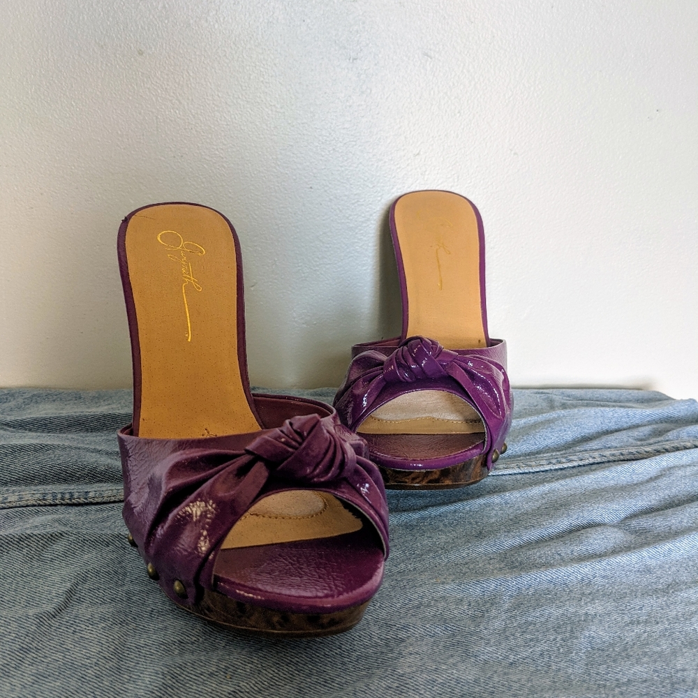 Gwyneth shoes purple ope toe heeled sandals